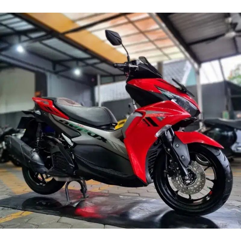 striping aerox 155 vva 2021 merah red