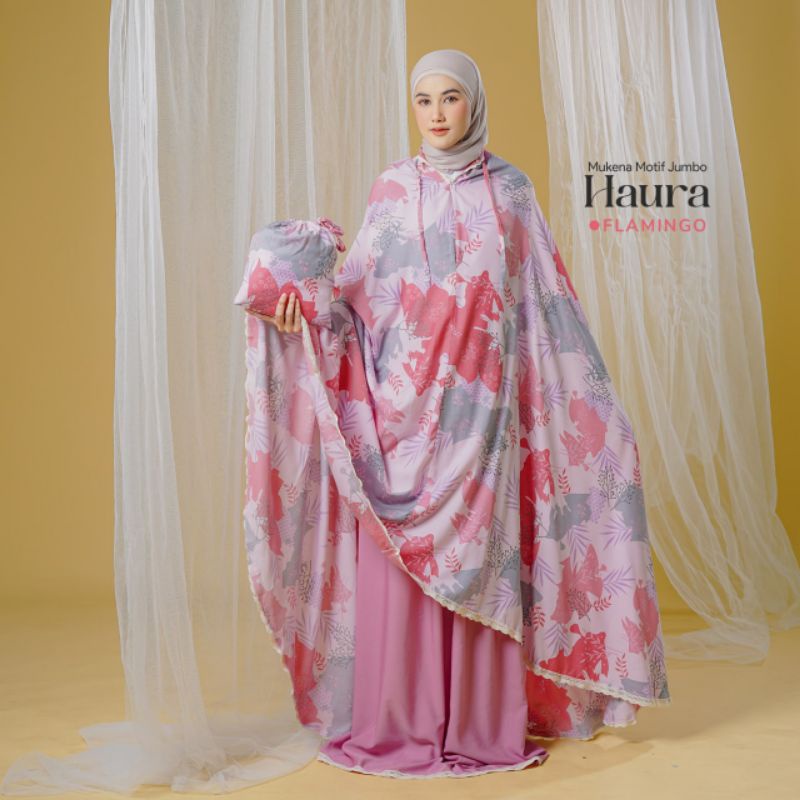 Mukena Rayon 2in 1 Haura Jumbo