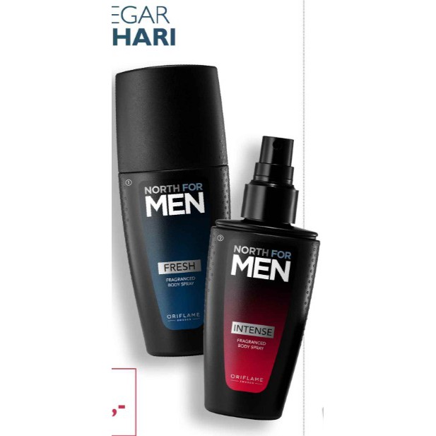 North for Men Fresh Fragranced Body Spray / North for Men Intense Fragranced Body Spray