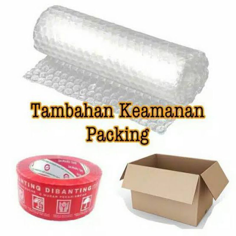 

BUBLE WRAP + KARDUS EKTRA AMAN TAMBAHAN PACKING