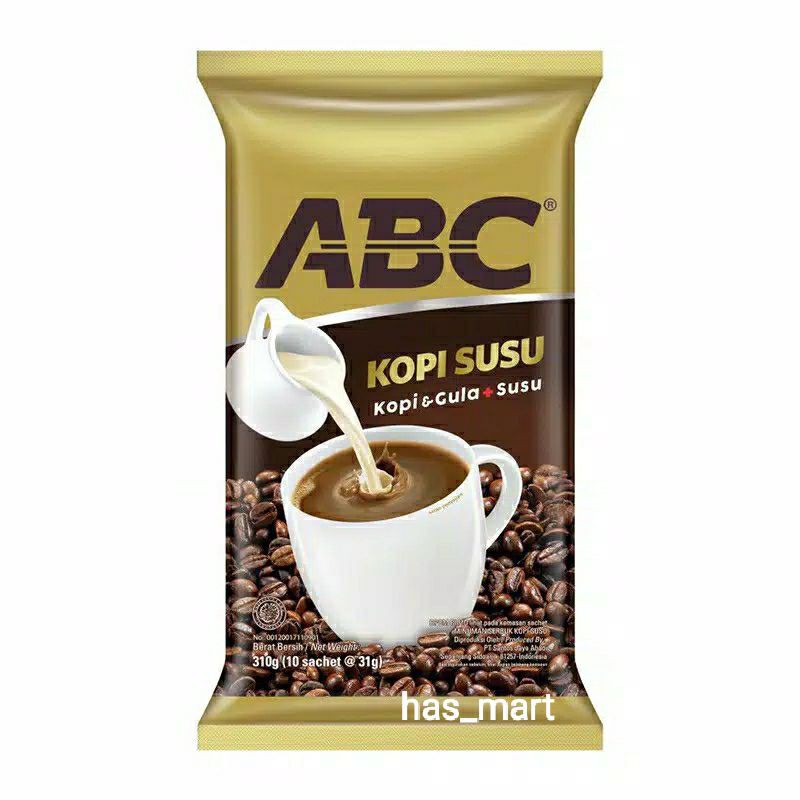 Jual Abc Kopi Susu Isi 10 Sachet31gr Indonesiashopee Indonesia 6412