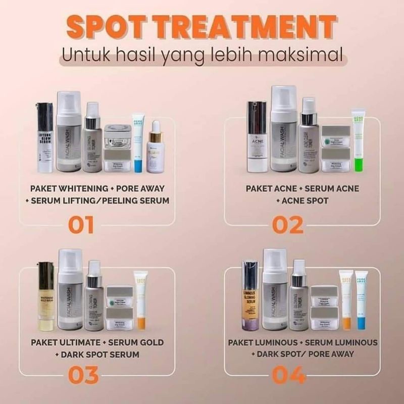 MS GLOW ORIGINAL ACNE/ Sepaket mg glow (GAK ORI GARANSI UANG KEMBALI 100%)