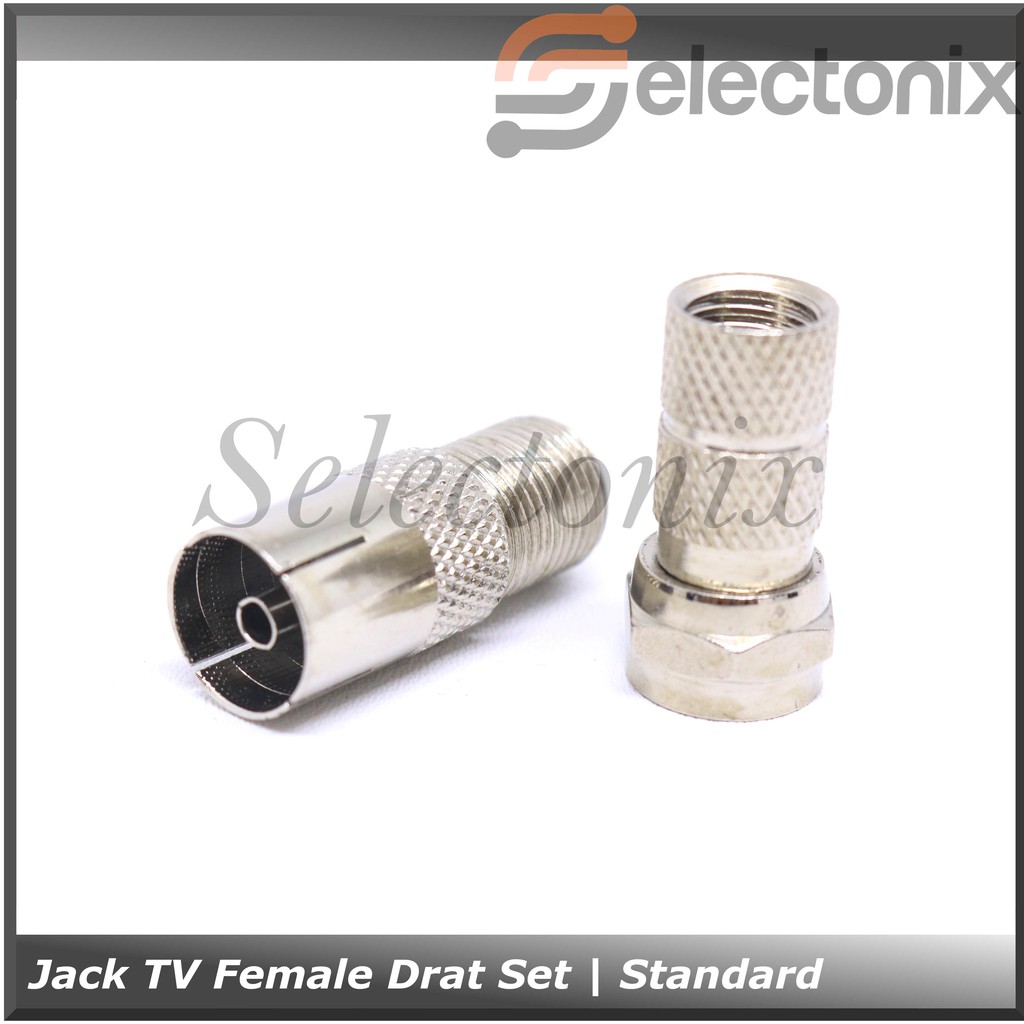 Jack Antena TV Female Drat Set | Standard