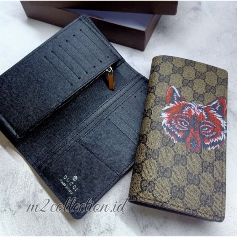 Dompet Panjang Gucci FOX With Print Long Wallet