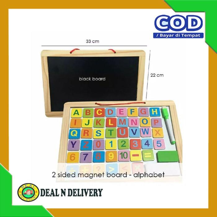 

Nov | Papan Tulis Gantung Anak Magnet 2 Sisi Whiteboard/Blackboard