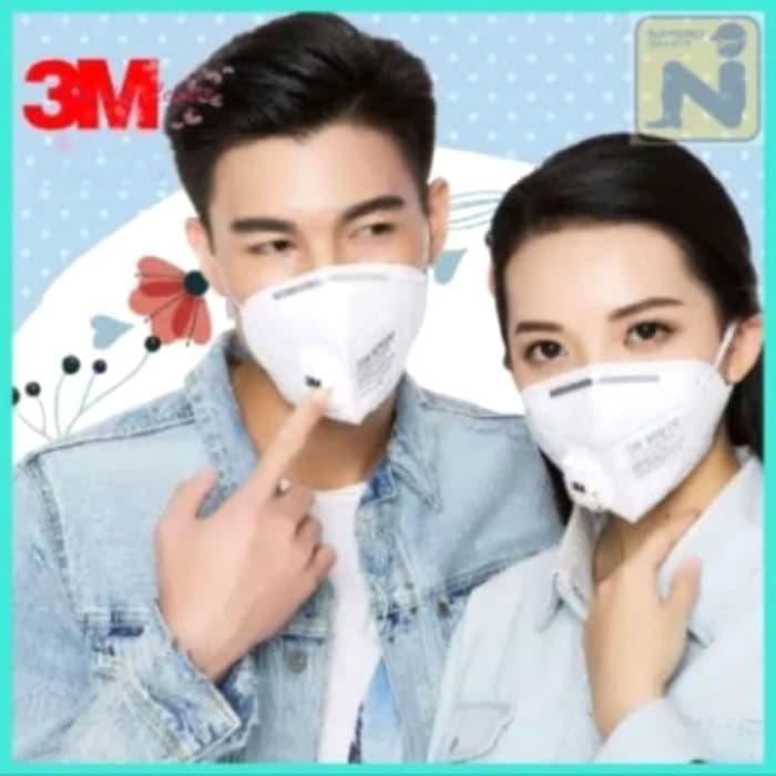 Masker Kesehatan Original 3M 9510V+ EARLOOP pcs parts