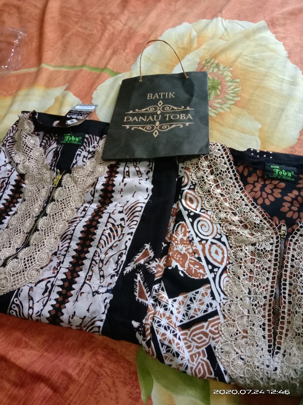 Gamis Klok Batik | Gamis Batik Mewah Toba | Gamis Terbaru