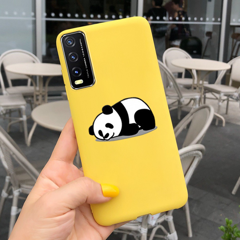 Soft Case Vivo Y20 Y20i Y30 Y50 Y30i Y11s Y12s Y20s 2021 2020 Casing Fashion Leopard Matte Cover Vivo 1938 1935 V2029 Case-TGhuan1606