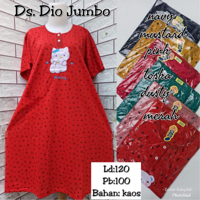 Daster Kaos Dio size Jumbo