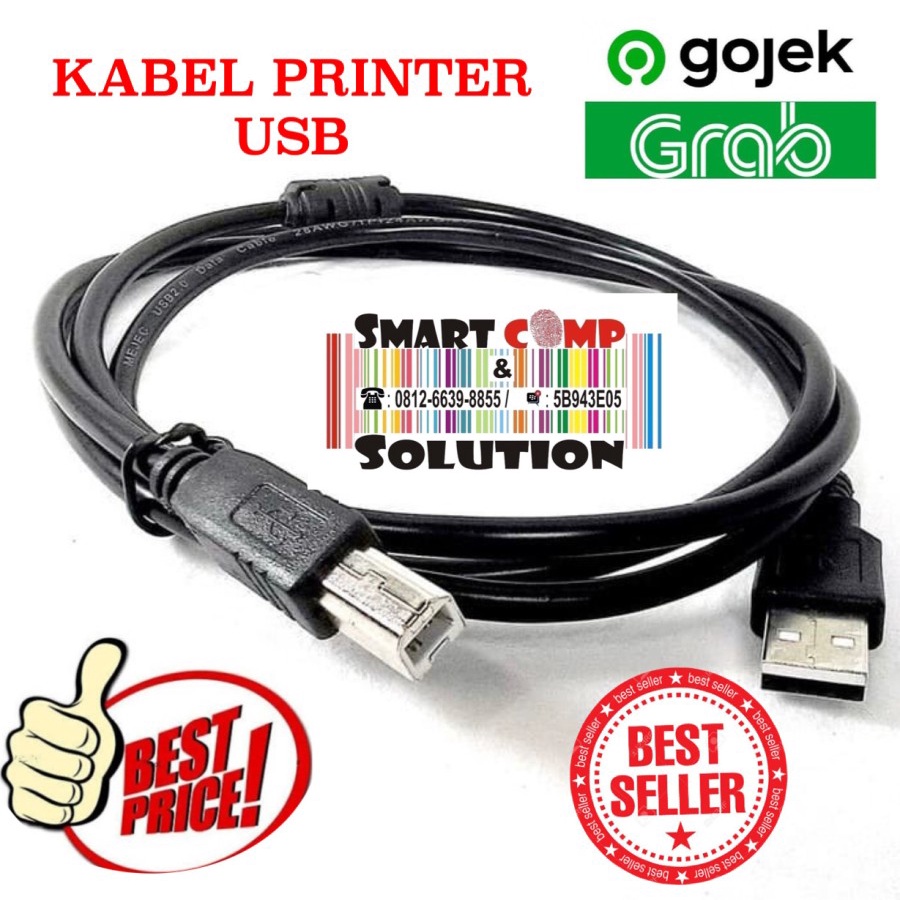 Kabel USB Printer buat printer zebra ZD230 / ZD-230 / ZD 230