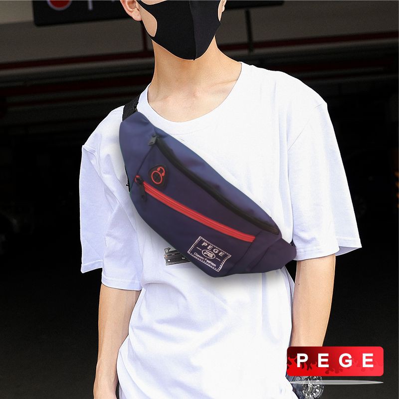 Tas Pinggang Waistbag Denim Selempang Pria Keren Model Distro - PG - 8881