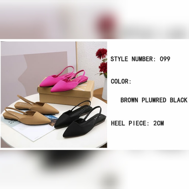 BEST SELLER !!!  SANDAL WANITA IMPORT KAIN SOFT FLAT ZR 099