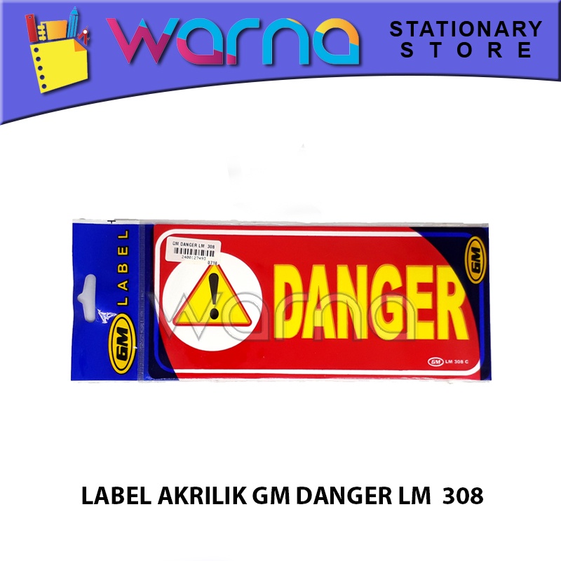 

LABEL ACRYLIC DANGER LM 308