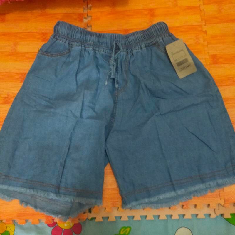 celana kolor jeans pendek jumbo