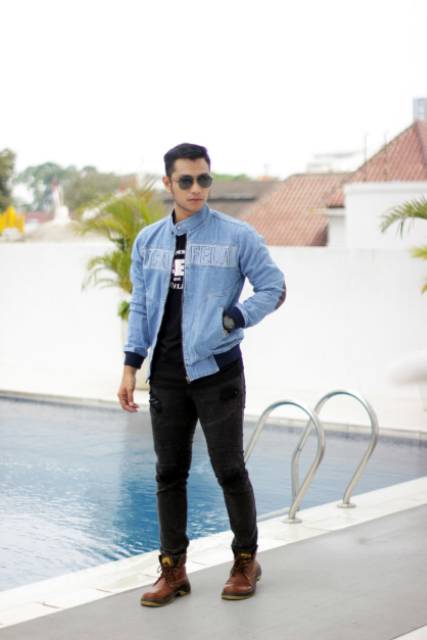 JAKET JEANS ROCA FELA SLETING - JAKET JEANS PRIA ( BISA BAYAR DI TEMPAT / COD ) JAKET JEANS PRIA