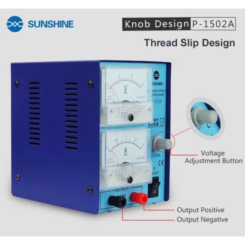 Power Supply Sunshine P-1502A 0-15V 0-2A Original