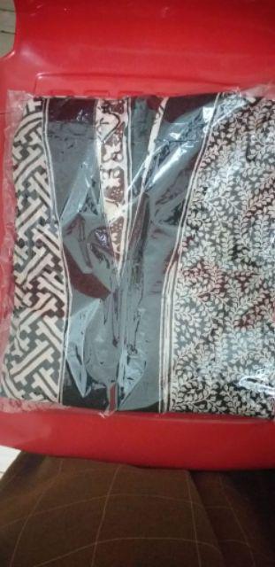 Atasan Batik Murah Kartini Pagi Sore Sogan Batik Solo Tuman 145.000