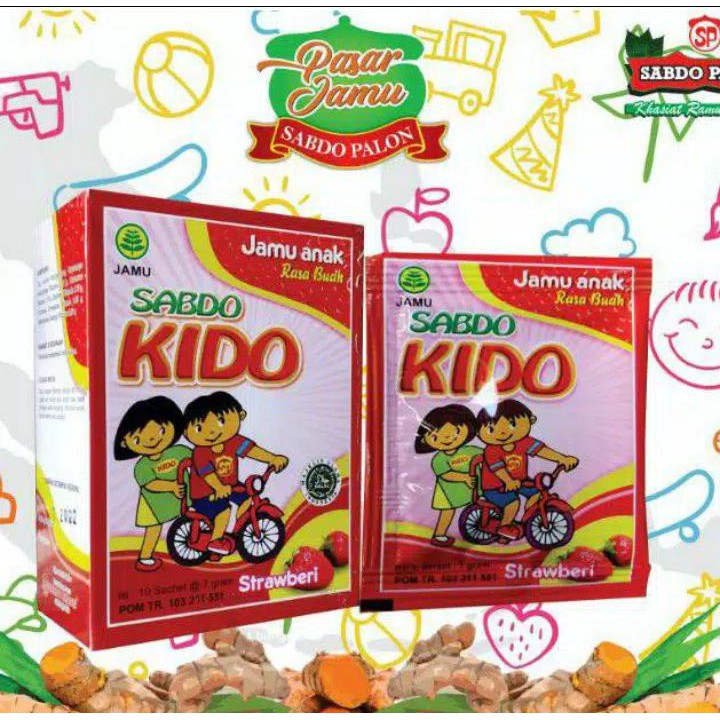 

Aneka Jamu anak SABDO KIDO Rasa STRAWBERRY / Kido Stroberi / Jamu Anak Sabdo Palon