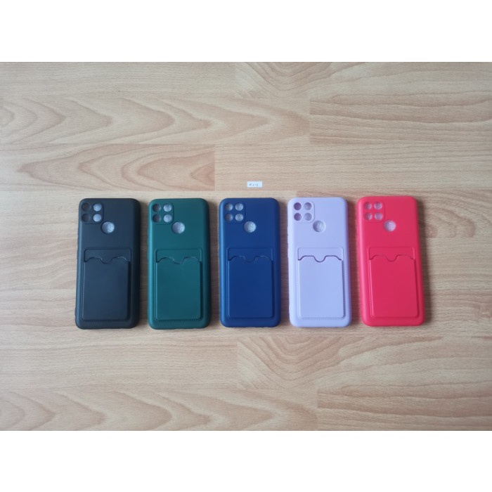 Case Viral Soft Colourful Dove Matte Card Pocket Realme C12 (RMX2189) CasinG Cover HP