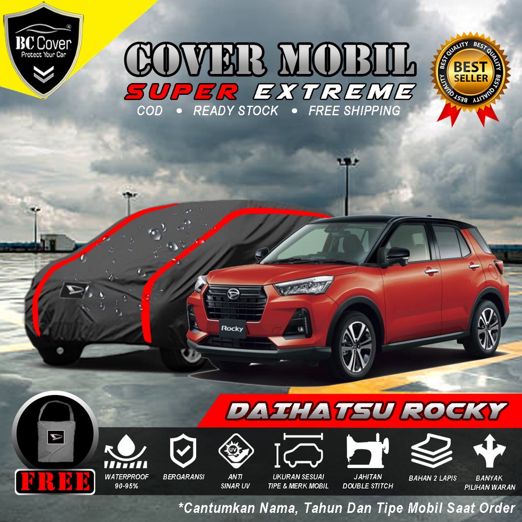 Body Cover Mobil Daihatsu Rocky Outdoor Waterproof / Sarung Mobil Rocky Waterproof / Selimut Tutup Penutup Mobil Rocky 2021 Mantol Kerudung Mantel Daihatsu Rocky Waterproof Outdoor Anti Air