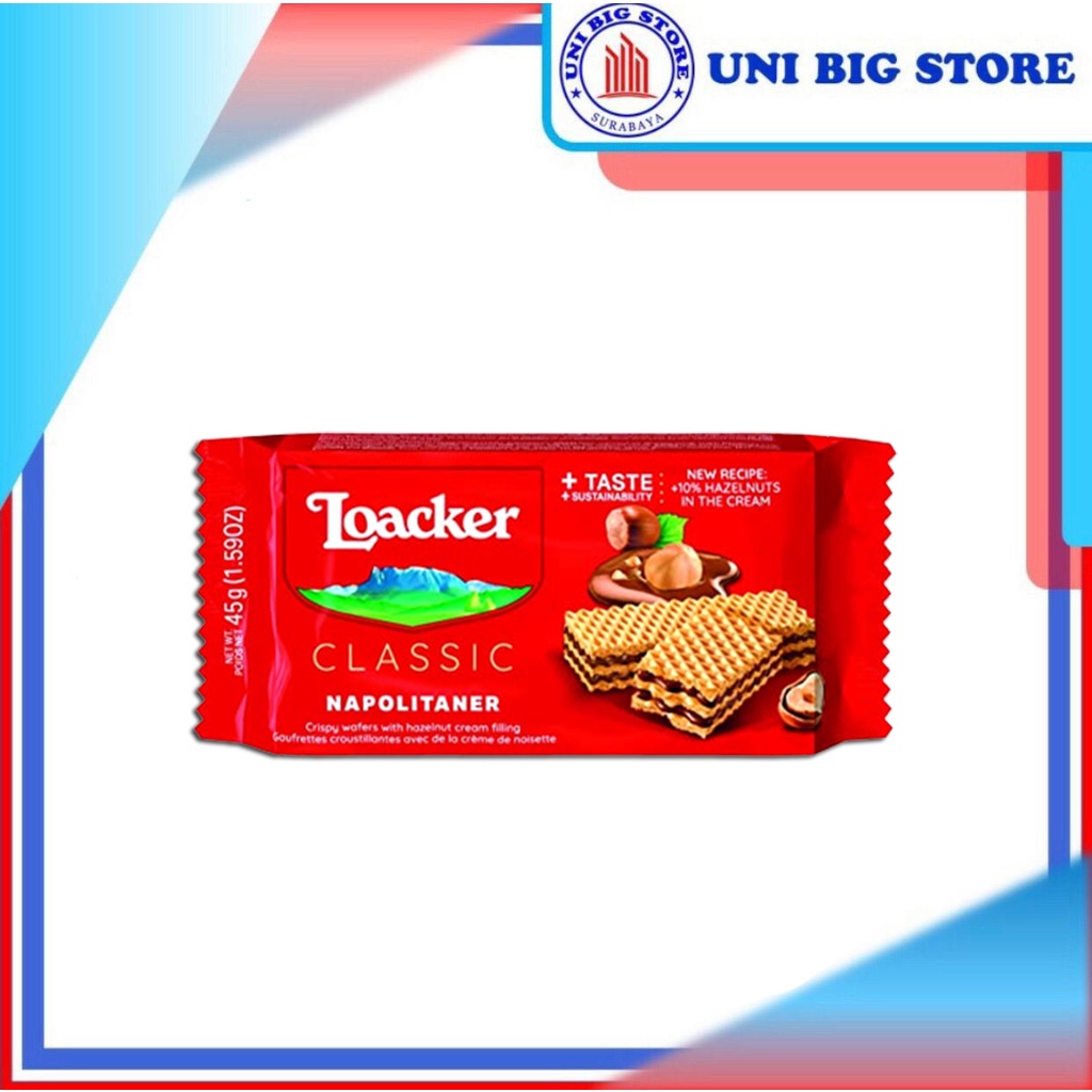 

Loacker Napolitan Wafer Krim 45 gr
