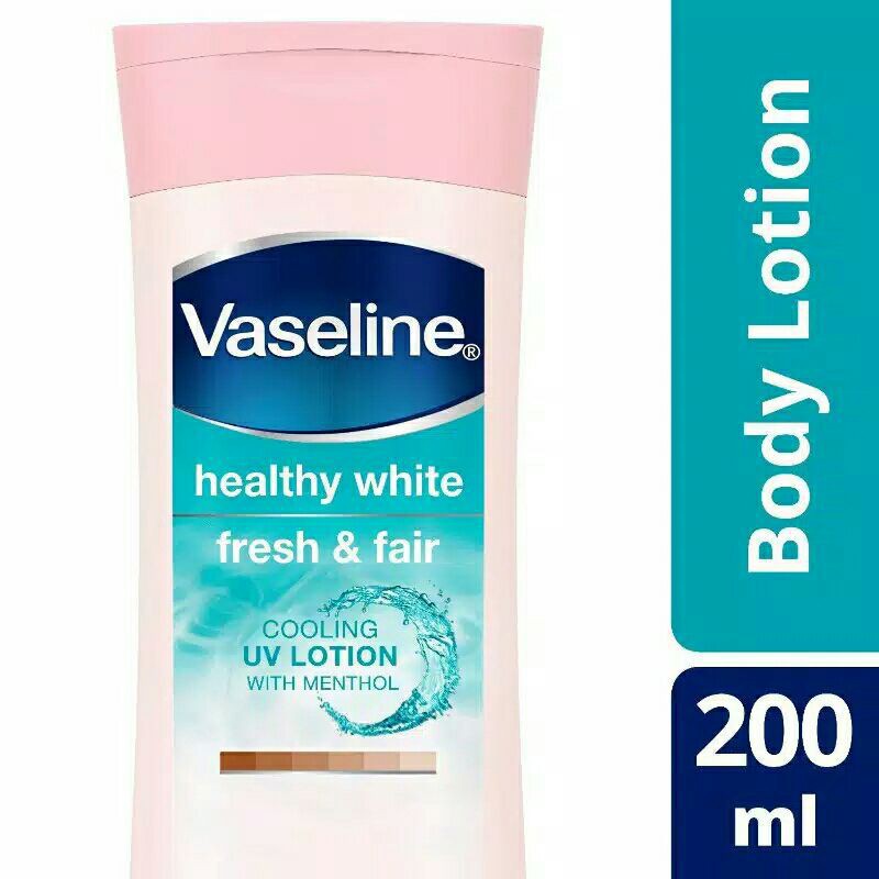 VASELINE HEALTHY WHITE FRESH &amp; BRIGHT COOLING UV GEL LOTION