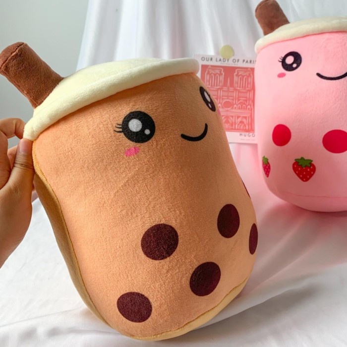 BONEKA BUBBLE TEA BOBA MILK TEA BROWN SUGAR DOLL BANTAL PLUSHIES TERMURAH 
