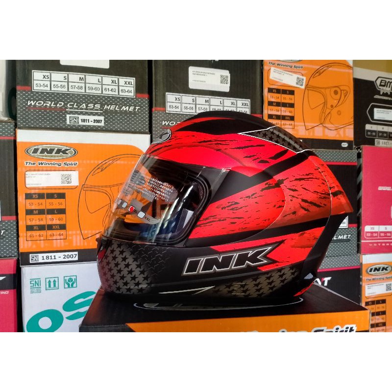 INK CL MAX Motif Seri 7 Black Red Doff Original