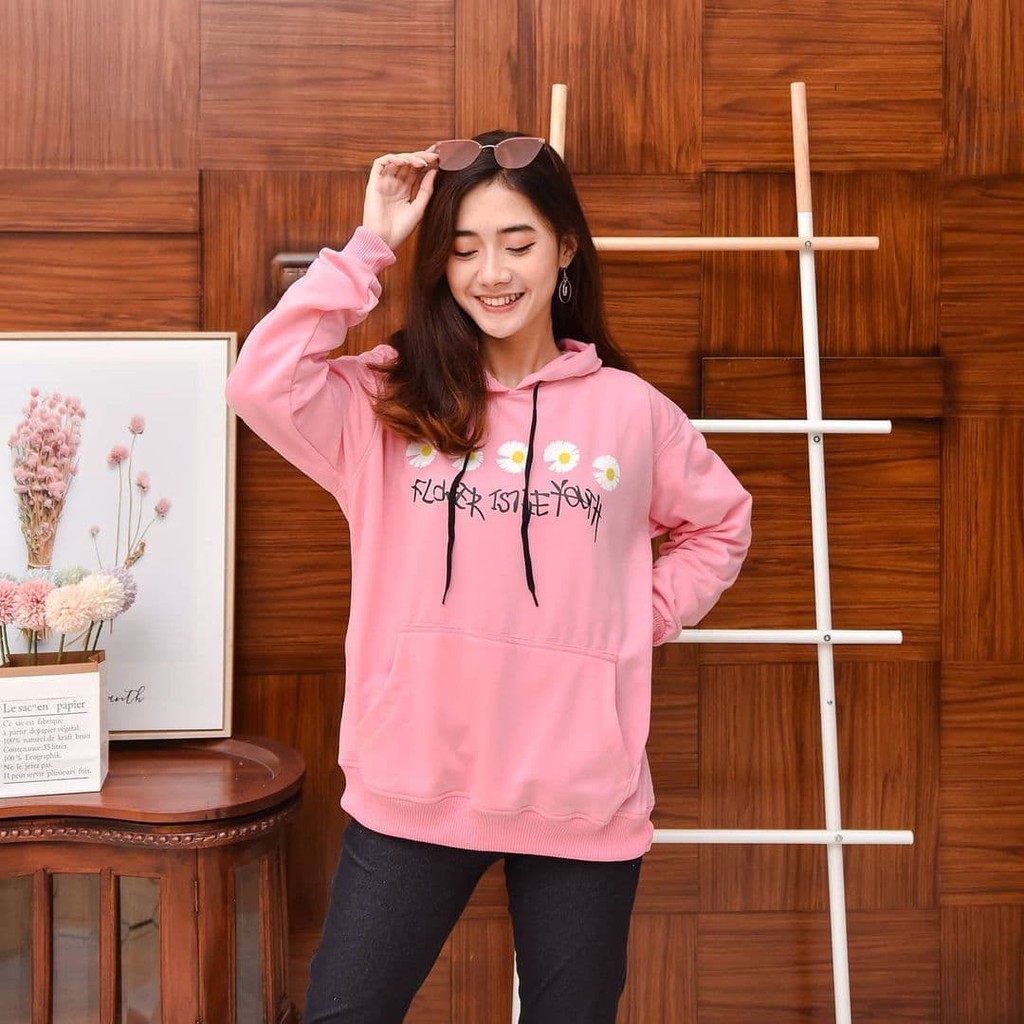 Nara Grosir - Flower Is The Youth l Sweater Pria dan Wanita Terbaru