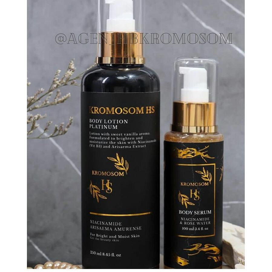 PROMO PEMBELIAN 1 PAKET HB KROMOSOM PLATINUM & BODY SERUM GOLD