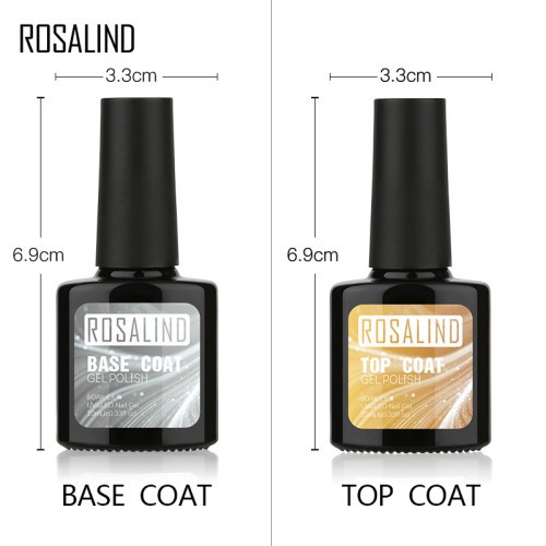 ROSALIND 10ml base coat top coat ORIGINAL soak off gel polish kutek Produk Good Quality