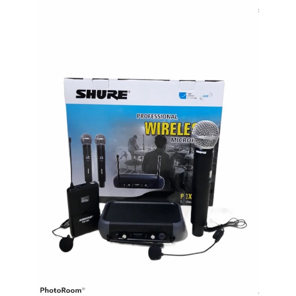 MIC WERELESS SHURE PGX 242(pegang+on clip+headset)