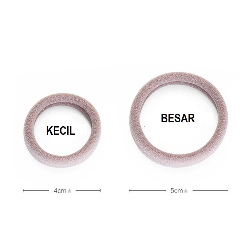 FYGALERY ACC108 Ikat Rambut Isi 30 Pcs Karet Rambut Headband Plastik Murah-2