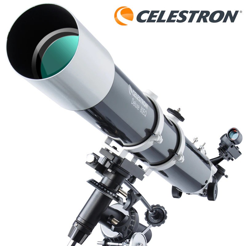 Celestron Astronomical Telescope Teropong Bintang - Deluxe 80EQ - Black