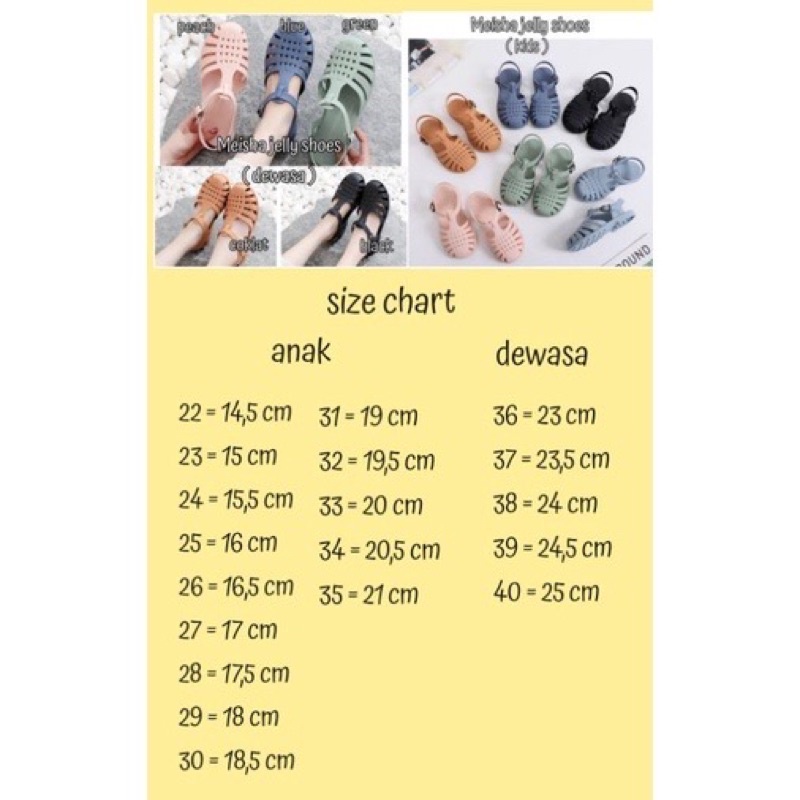 Meisha doff kids/jelly shoes kids/sandal anak import/sandal anak karet/sandal sepatu anak jelly/jelly shoes kids/sepatu sandal slippers/sepatu sandal couple mom and kids