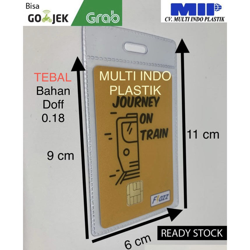 

plastik pelindung kartu kantong etoll plastik nametag plastik id card