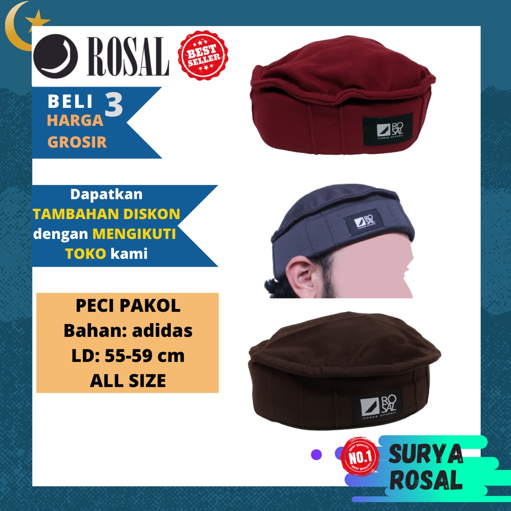 KOPIAH PAKOL - PECI AFGHANISTAN HITAM KOPIYAH PAKOL - PECI HITAM MURAH PREMIUM PECI PAKOL-TOPI PAKOL