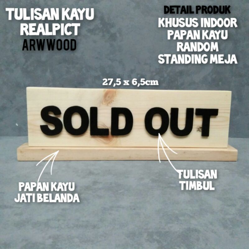 SOLD OUT TULISAN KAYU JATI BELANDA NATURAL STANDING MEJA PERLENGKAPAN TOKO JUALAN MEJA KASIR DEKORAS