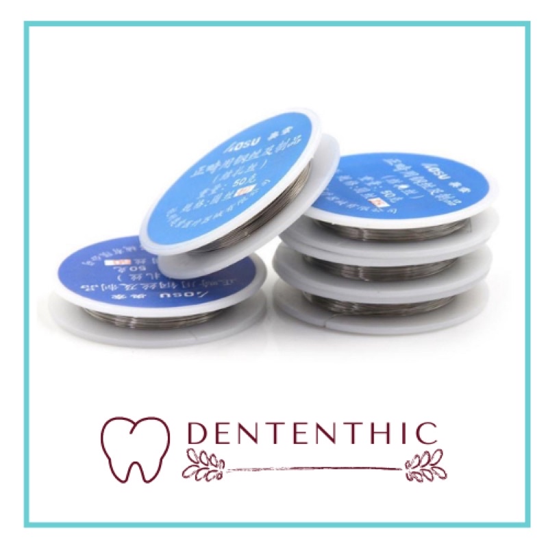 Ligature wire roll / kawat ligasi gigi / kawat lilit behel permanen ligatur dental orthodontic