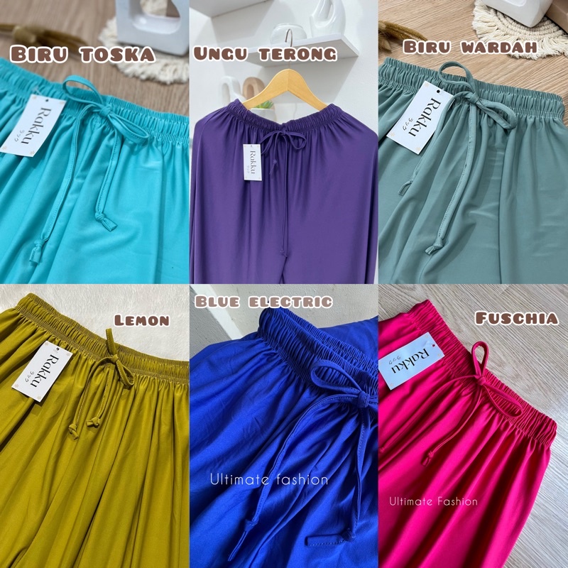 Kulot Jersey Lalisa Highwaist Bahan Jersey Premium ukuran Standar dan Jumbo (Bisa Buat Ibu Hamil ) Kekinian