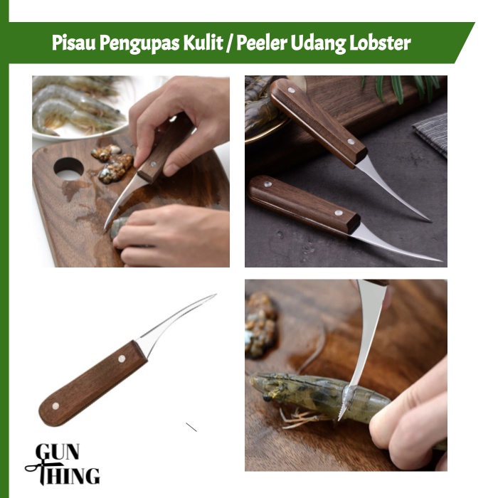 Pisau Pengupas Kulit Udang Lobster / Shrimp Prawn Peeler / Pisau Udang