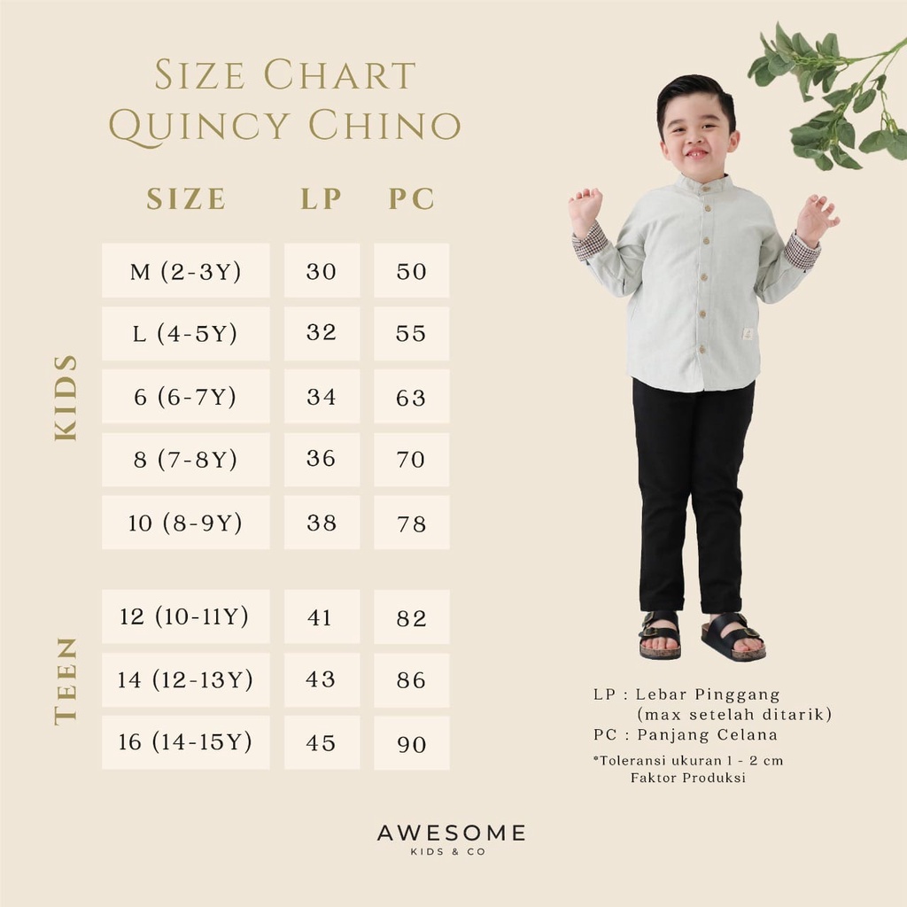 Celana panjang CHINOS QUINCY dari Awesome Kids | DUO KRUCILS