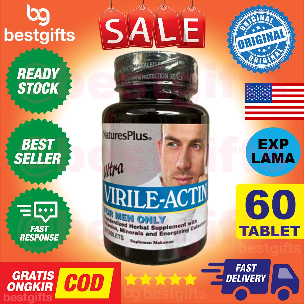 NATURE'S NATURES NATURE PLUS ULTRA VIRILE ACTIN STAMINA REPRODUKSI PRIA IMPOTENSI LAKI 60 TABLET