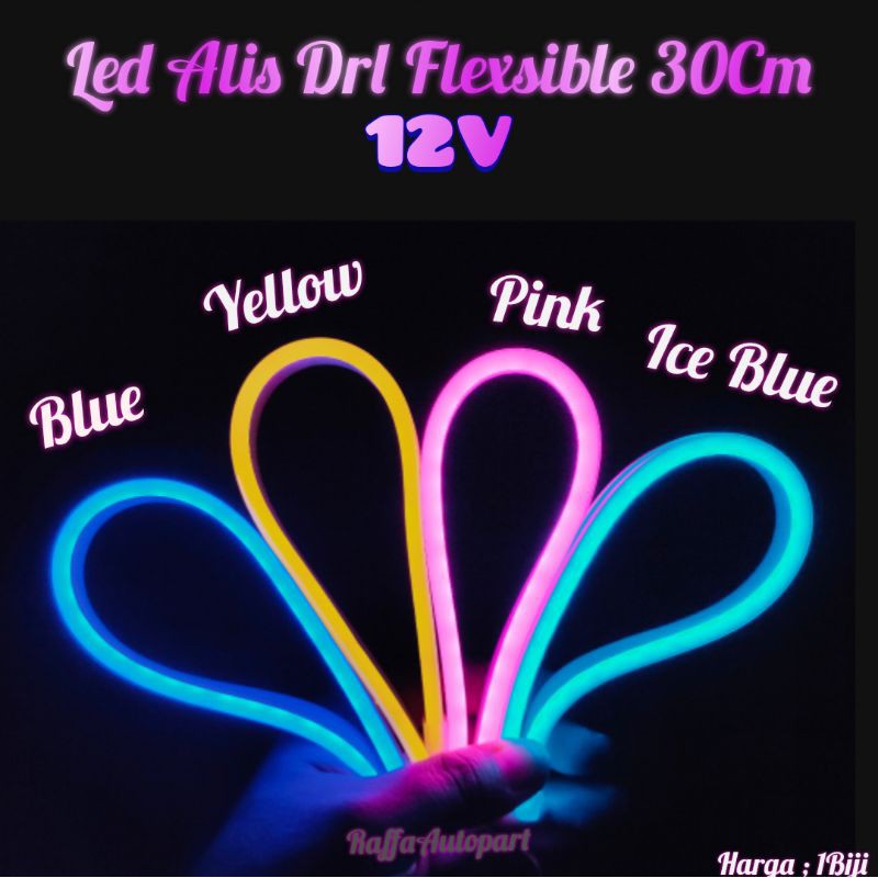 Lampu Led Alis Drl Flexsible 30cm 12V Waterproof 1biji-1
