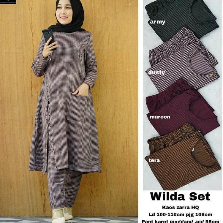 Setelan WanitaKaos Zara Premiun Wilda Set by Valent Hijab Fashion Solo "SVN.02Jl22ᴺ"
