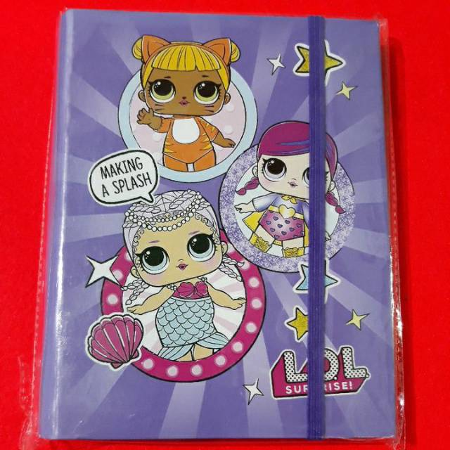

Buku diary spiral motif LOL 12cm x 15cm