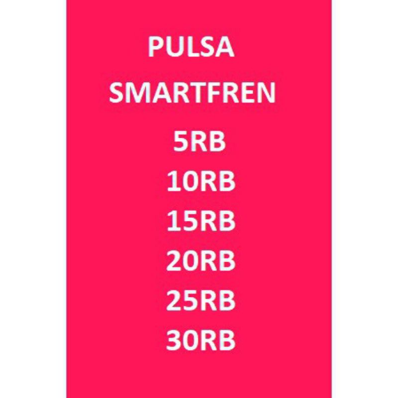 PULSA SMARTFREN 10K | 20K