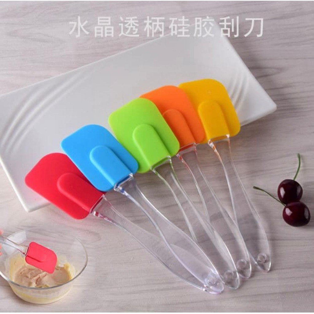 Spatula Silikon Kue Spatula Karet - Random Colour