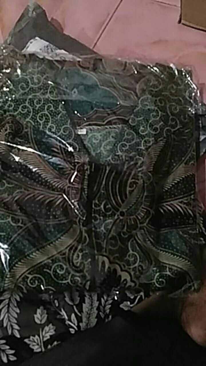 Tey-17 Batik Wanita Asj Sa Hrb026 Kenongo Kemeja Tosca Pendek