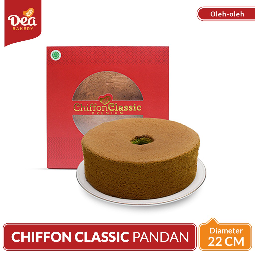 Chiffon Cake - Chiffon Classic Premium Pandan Dea Bakery